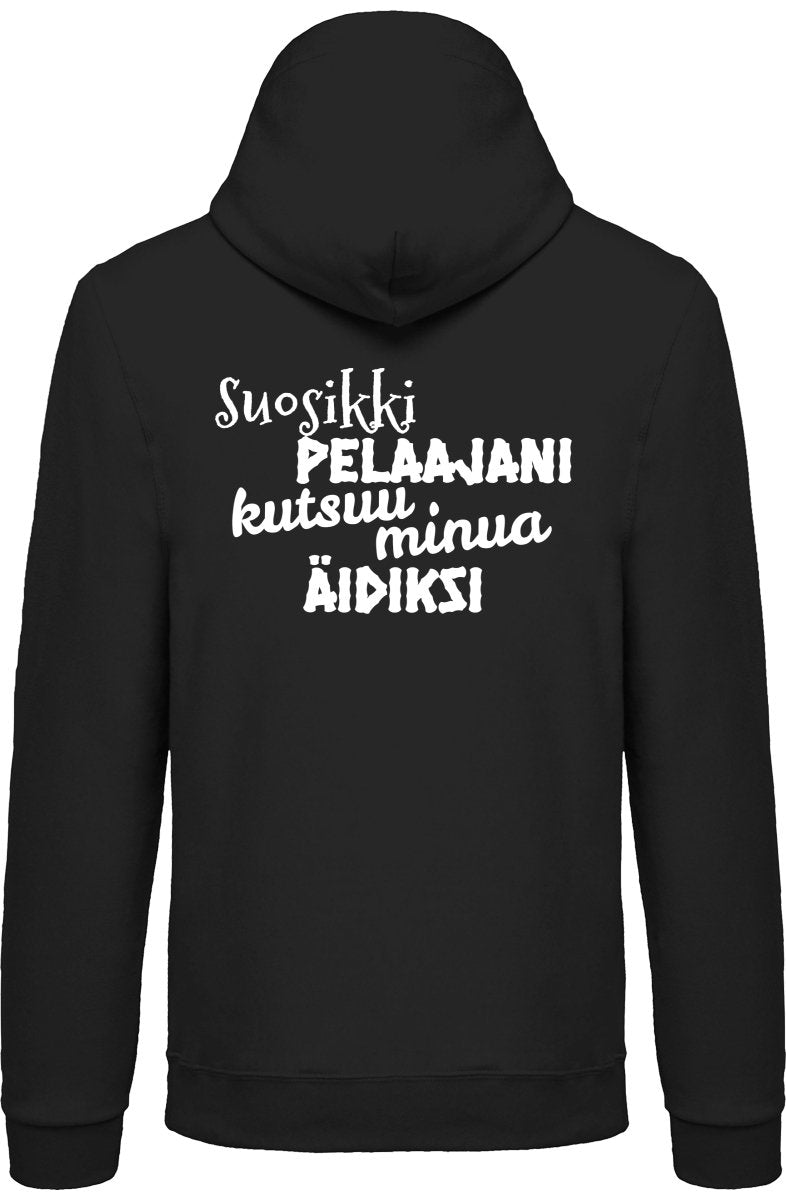 Suosikkipelaajani äidiksi vetoketjullinen huppari unisex - FourFan