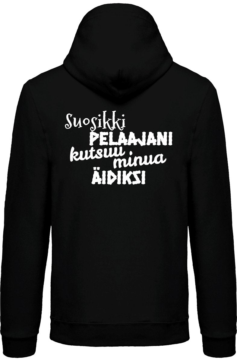 Suosikkipelaajani äidiksi vetoketjullinen huppari unisex - FourFan