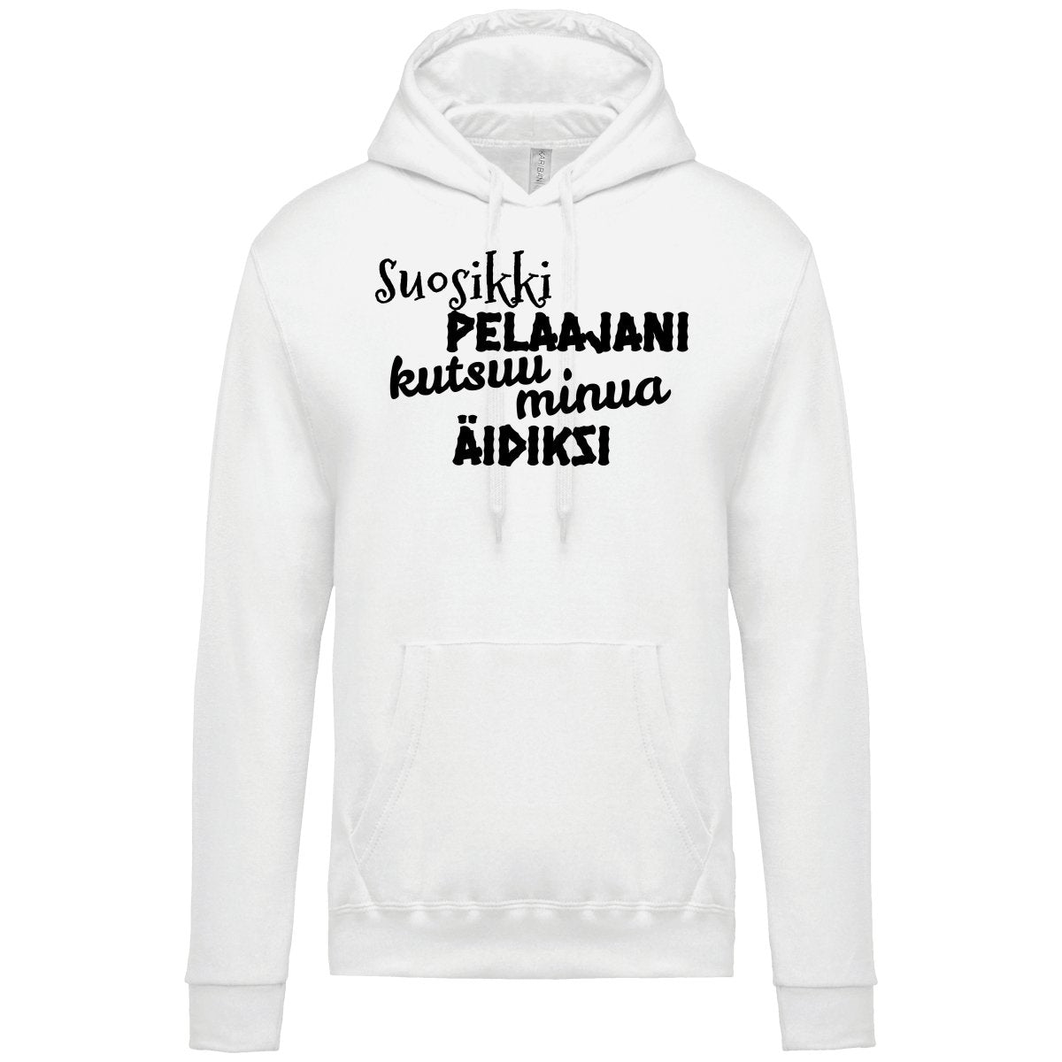 Suosikkipelaajani kutsuu äidiksi huppari unisex - FourFan
