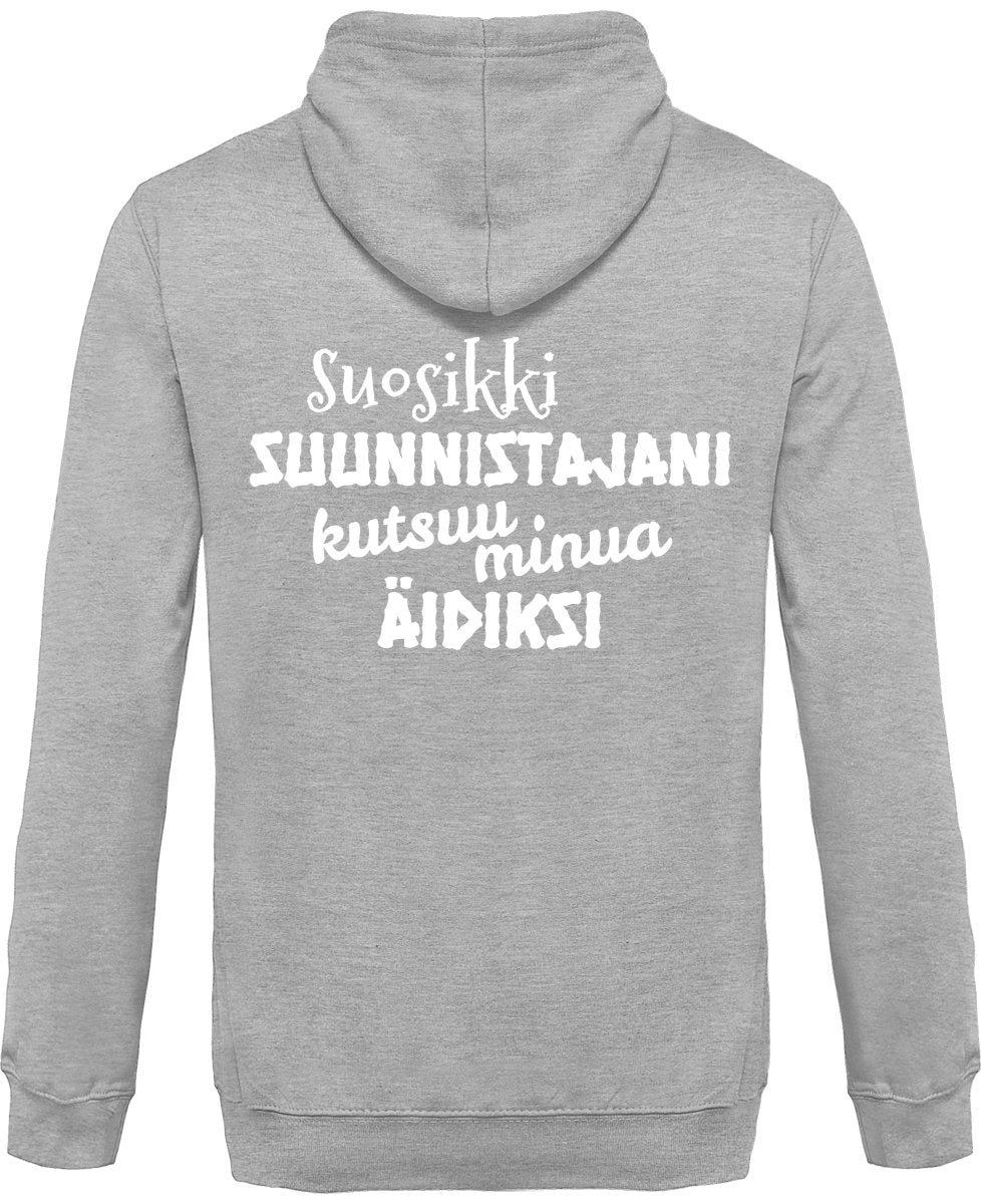Suosikkisuunnistajani kutsuu äidiksi vetoketjullinen huppari unisex - FourFan