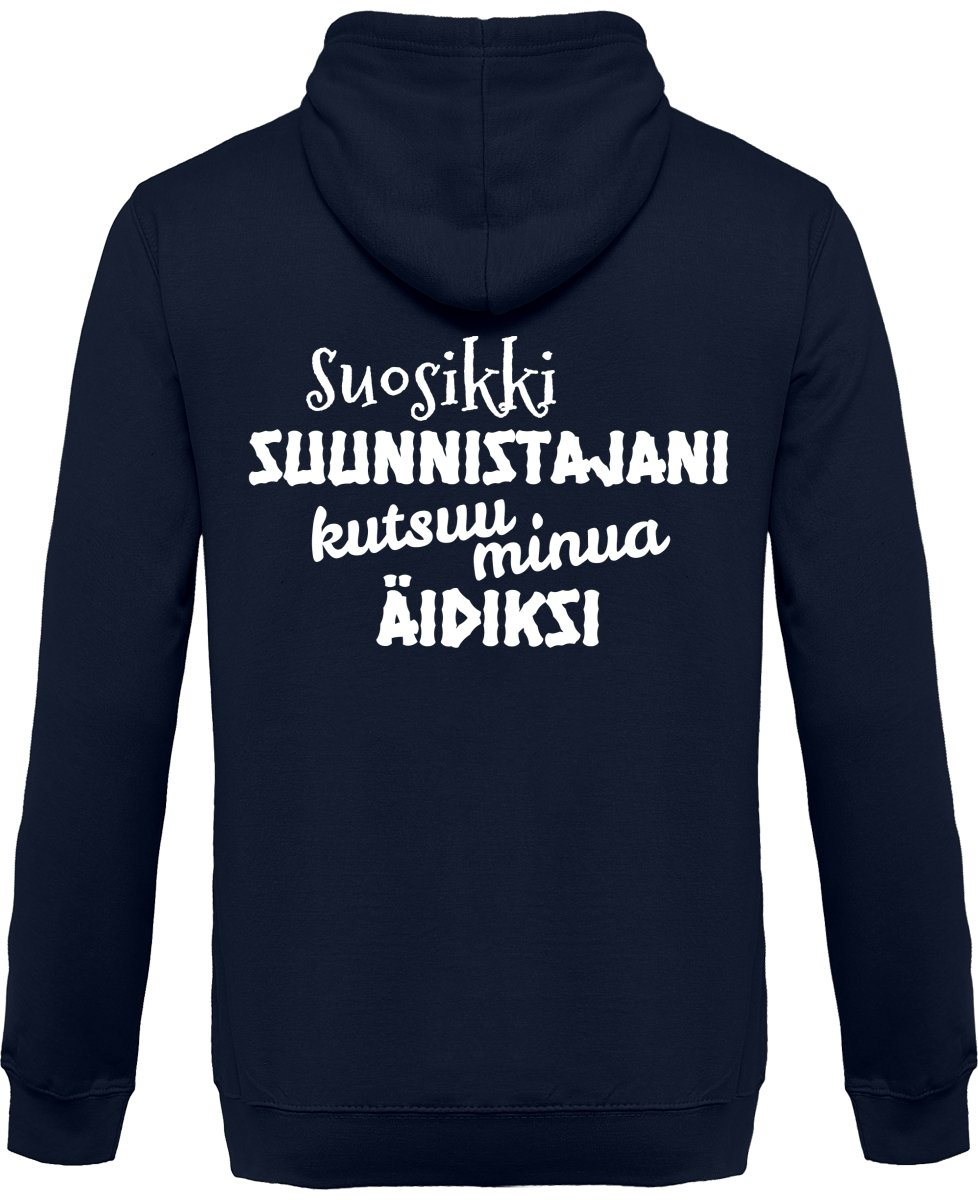 Suosikkisuunnistajani kutsuu äidiksi vetoketjullinen huppari unisex - FourFan