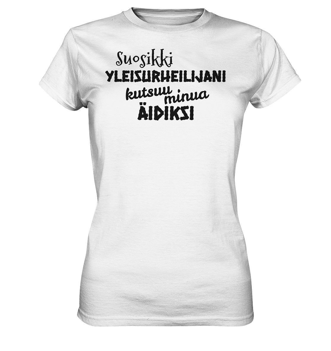 Suosikkiyleisurheilijani äidiksi t-paita naisten malli - FourFan