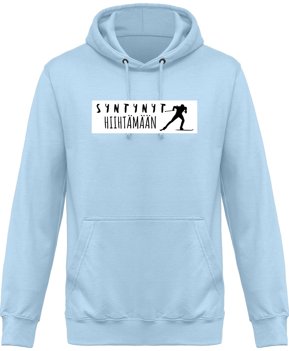 Syntynyt hiihtämään huppari unisex - FourFan