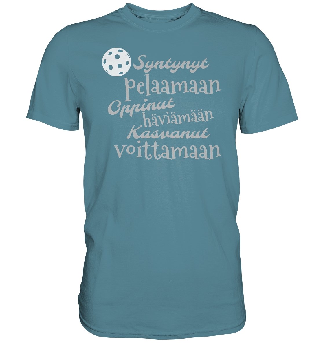 Syntynyt pelaamaan salibandy t-paita - FourFan