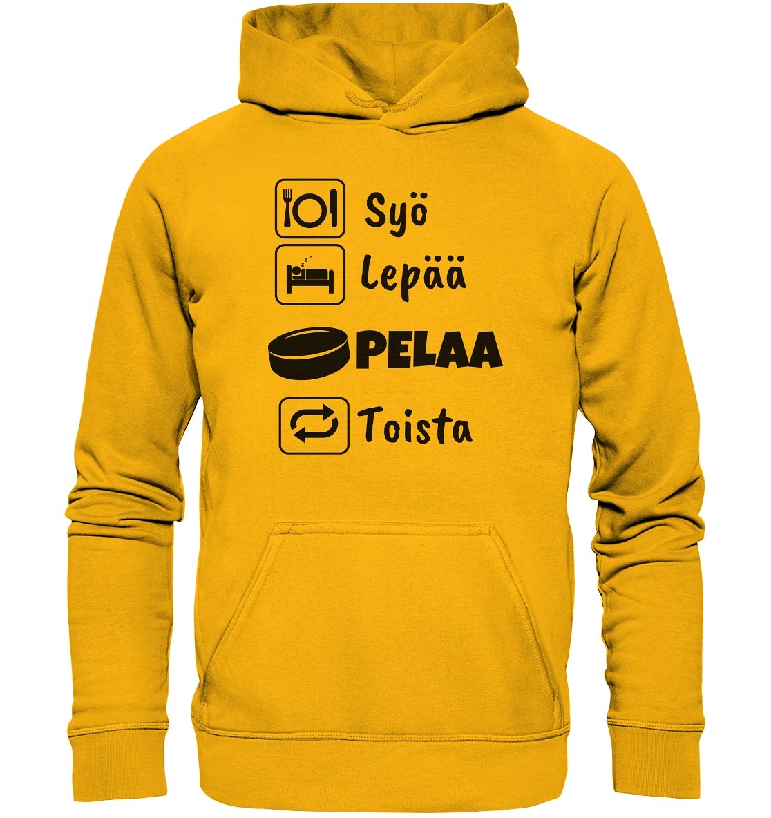 Syö, Lepää, Jääkiekko huppari unisex - FourFan
