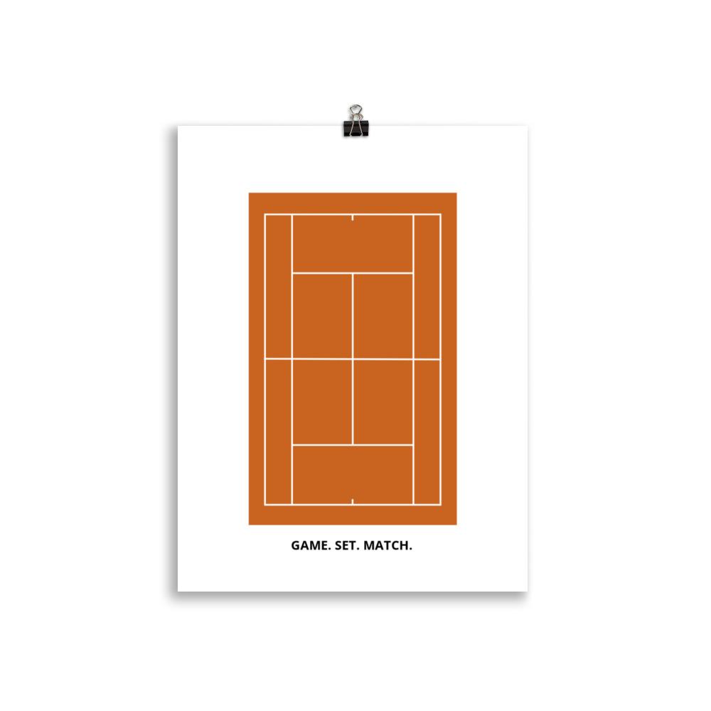 Tennis Court French Open juliste - FourFan