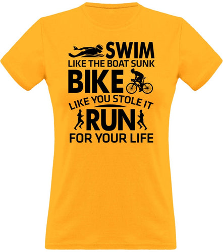 Triathlon Swim like klassien naisten t-paita - FourFan