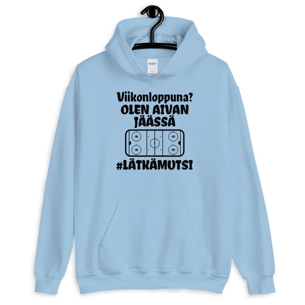 Viikonloppuna jäässä #lätkämutsi huppari unisex - FourFan