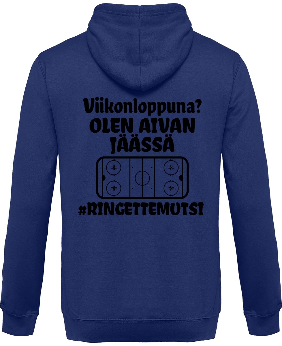 Viikonloppuna? Jäässä... #Ringettemutsi vetoketjullinen huppari unisex - FourFan