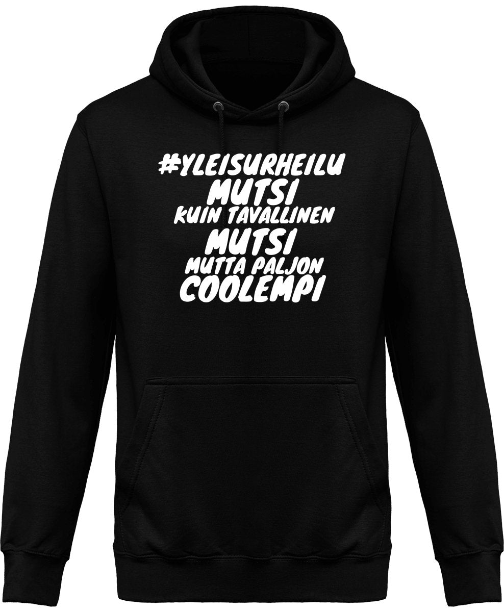 #Yleismutsi coolempi unisex huppari valkoisella tekstillä - FourFan