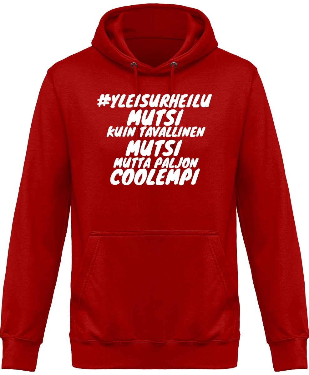 #Yleismutsi coolempi unisex huppari valkoisella tekstillä - FourFan
