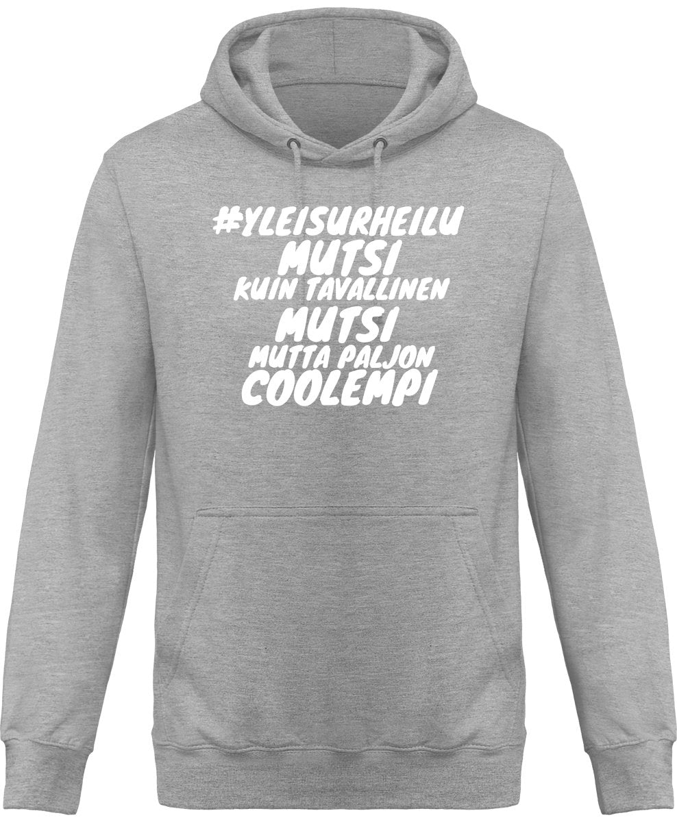 #Yleismutsi coolempi unisex huppari valkoisella tekstillä - FourFan