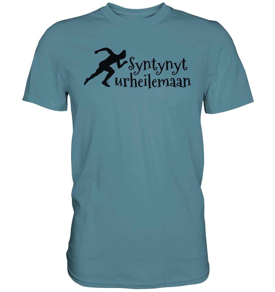 Yleisurheilu syntynyt urheilemaan t-paita unisex - FourFan