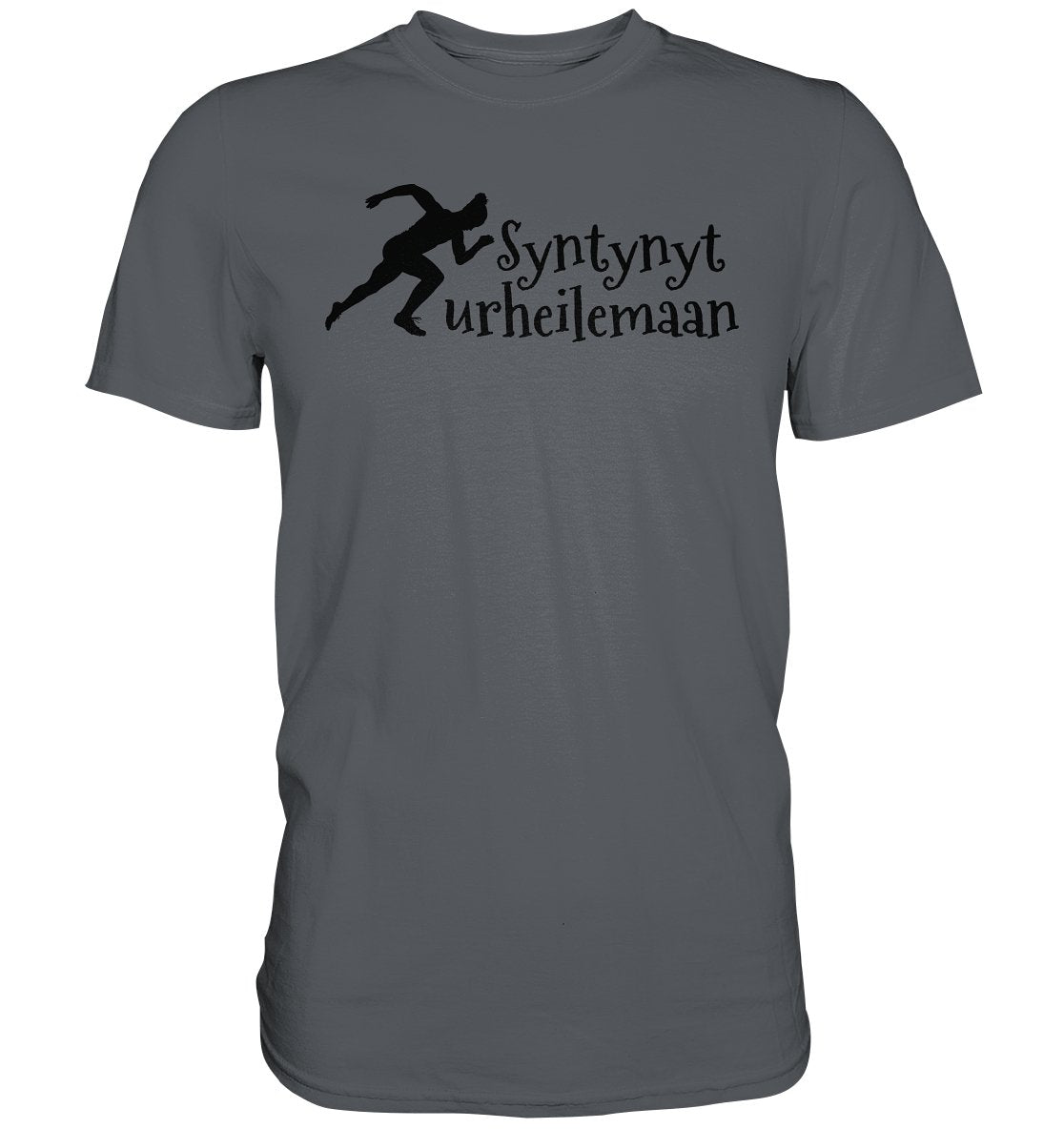 Yleisurheilu syntynyt urheilemaan t-paita unisex - FourFan