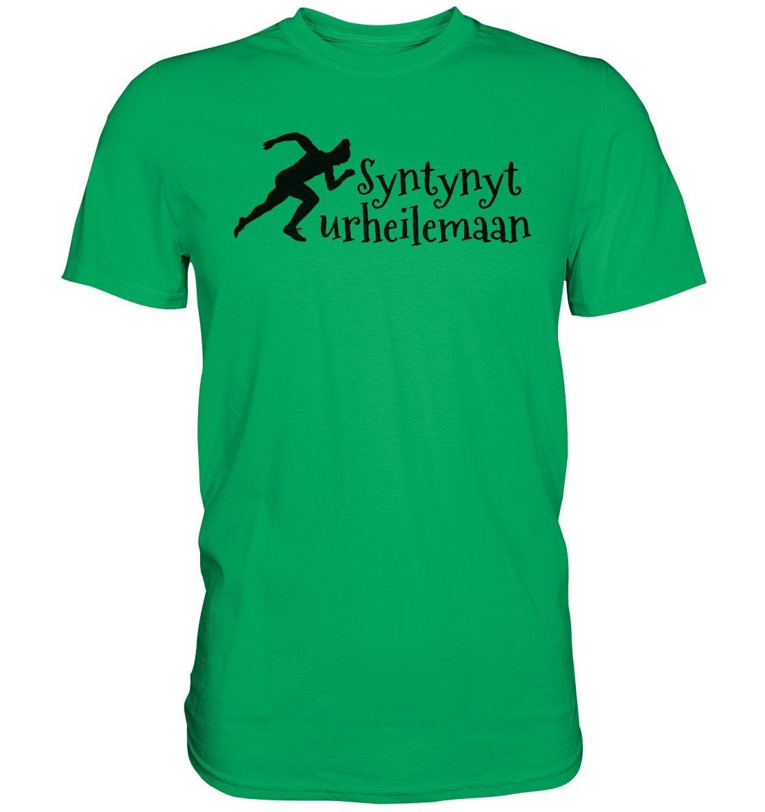Yleisurheilu syntynyt urheilemaan t-paita unisex - FourFan