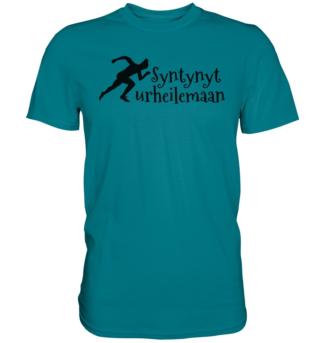 Yleisurheilu syntynyt urheilemaan t-paita unisex - FourFan