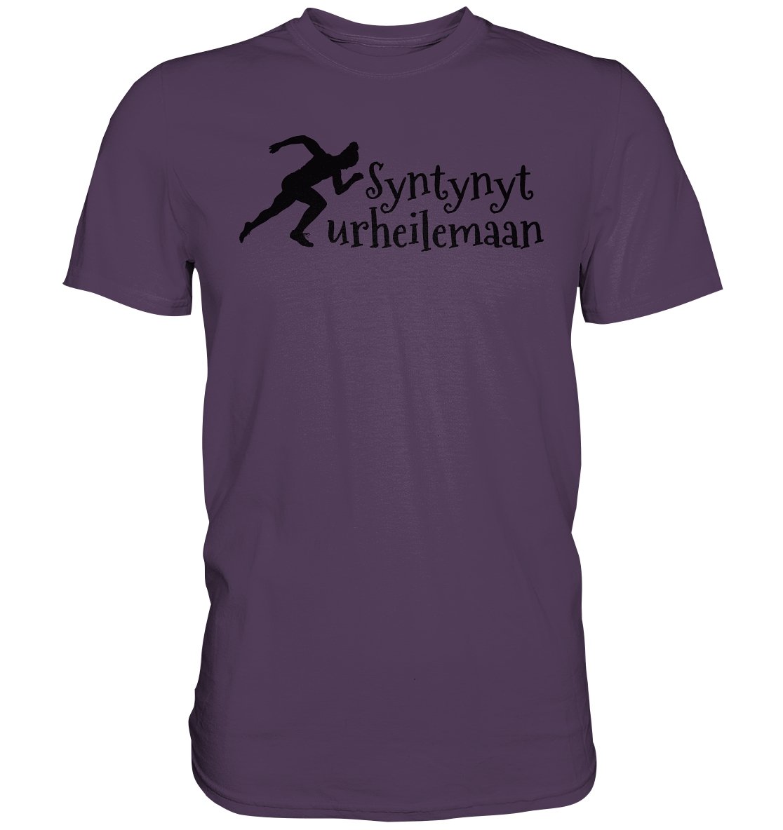 Yleisurheilu syntynyt urheilemaan t-paita unisex - FourFan