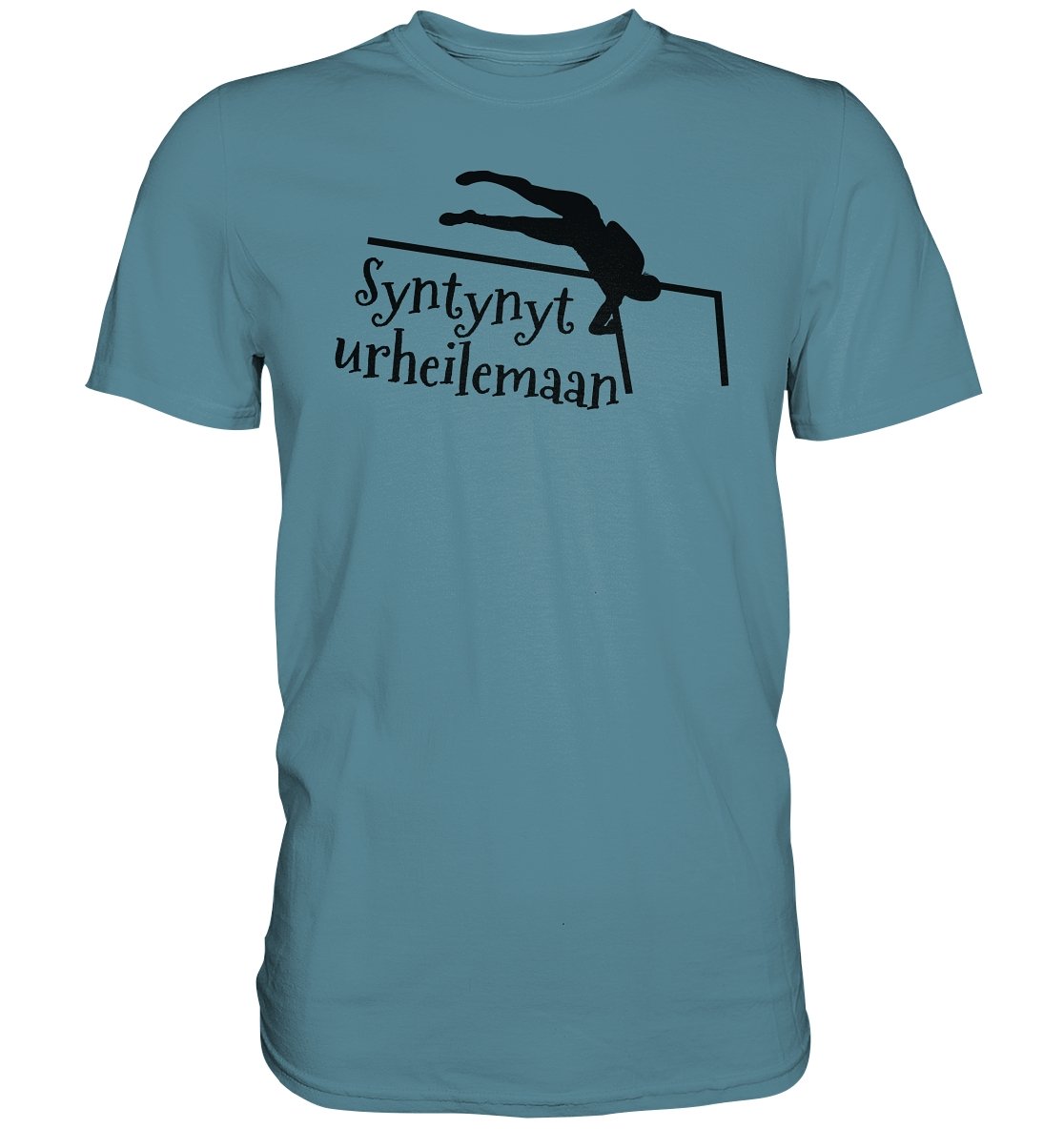 Yleisurheilu Syntynyt urheilemaan t-paita unisex - Premium Shirt - FourFan