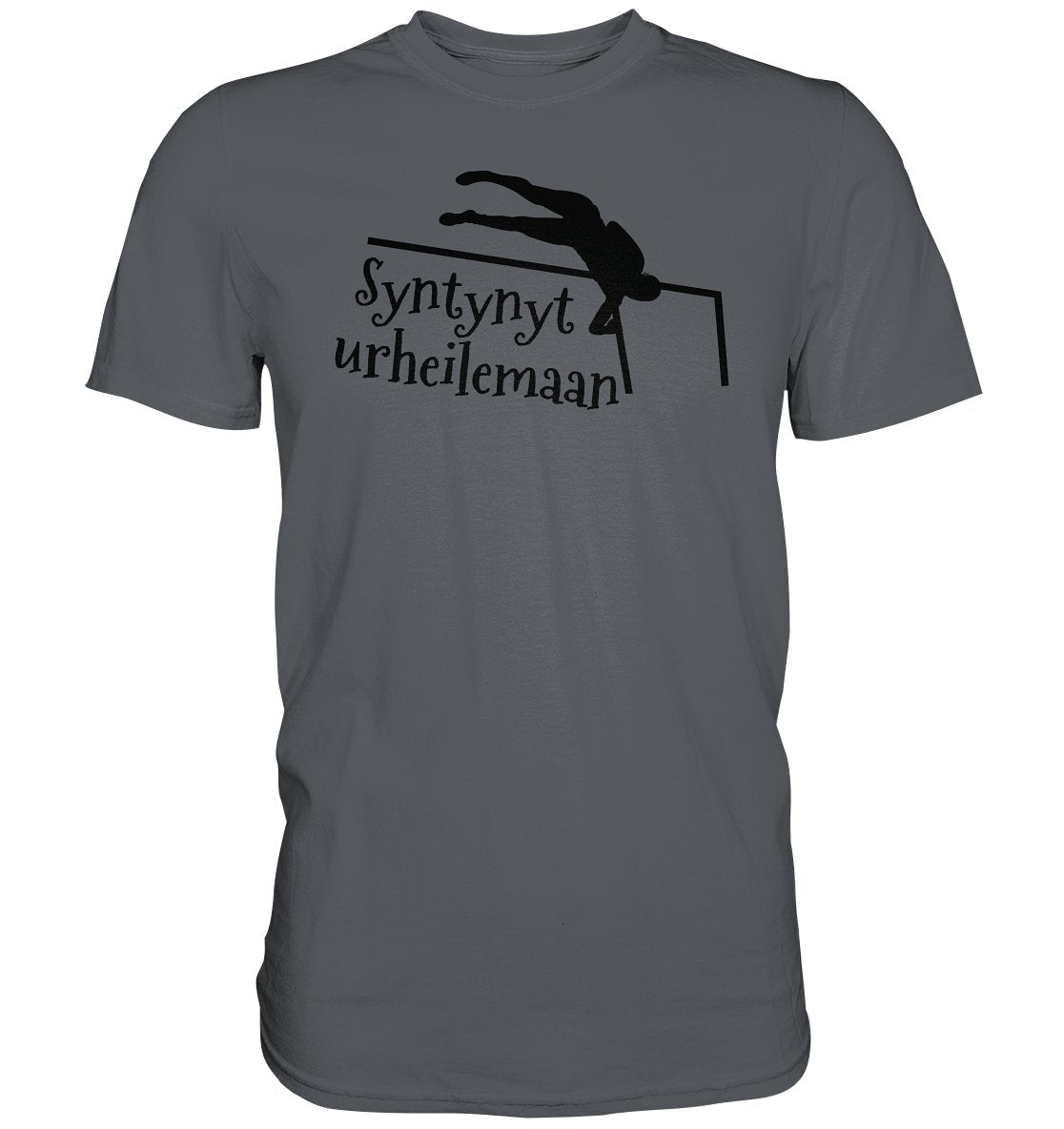Yleisurheilu Syntynyt urheilemaan t-paita unisex - Premium Shirt - FourFan
