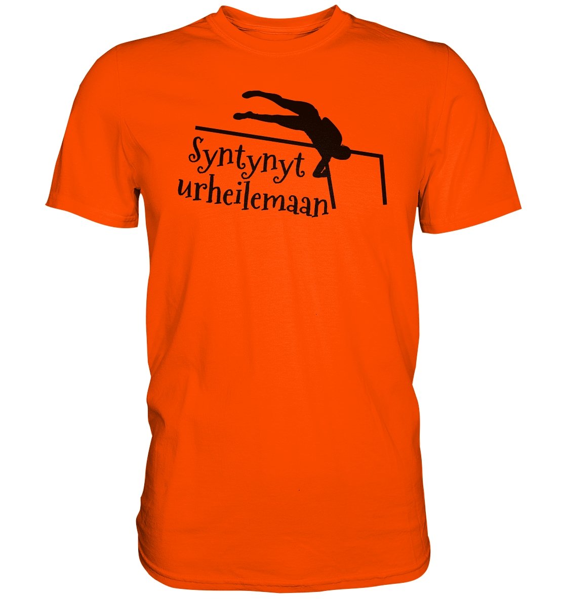 Yleisurheilu Syntynyt urheilemaan t-paita unisex - Premium Shirt - FourFan