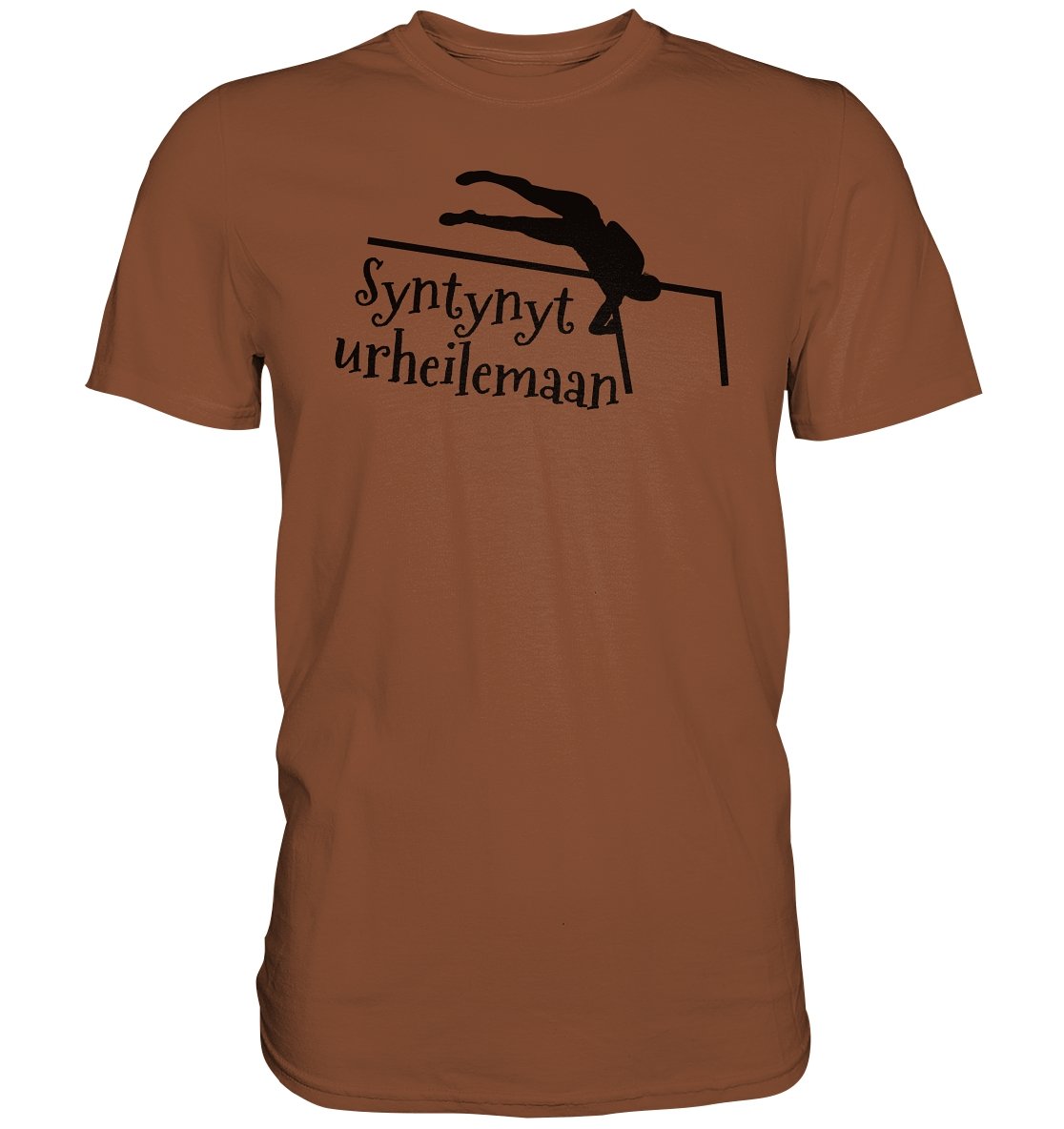 Yleisurheilu Syntynyt urheilemaan t-paita unisex - Premium Shirt - FourFan