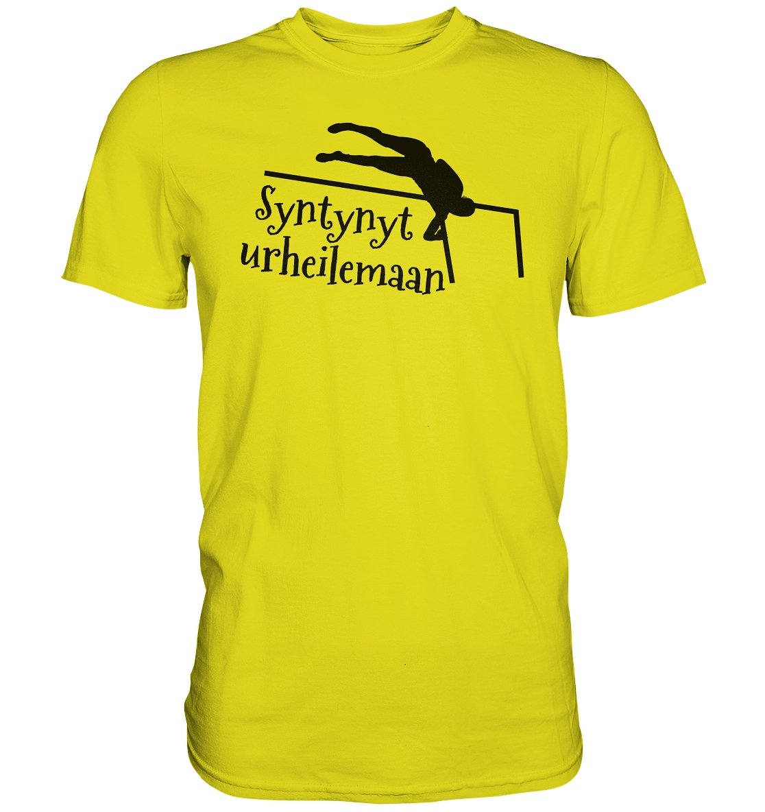 Yleisurheilu Syntynyt urheilemaan t-paita unisex - Premium Shirt - FourFan