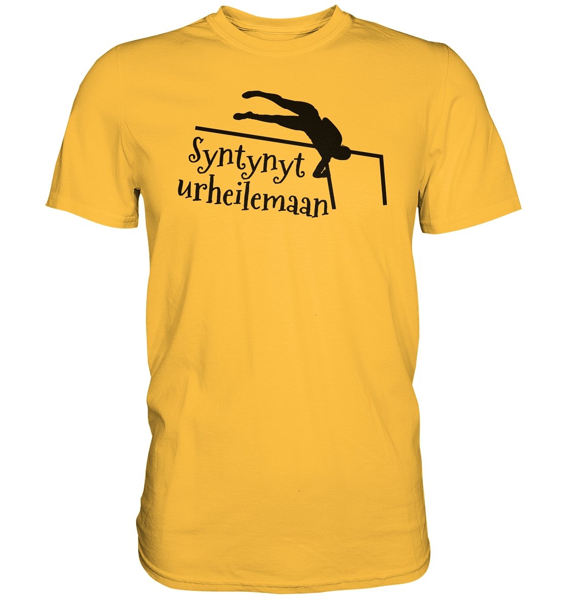 Yleisurheilu Syntynyt urheilemaan t-paita unisex - Premium Shirt - FourFan