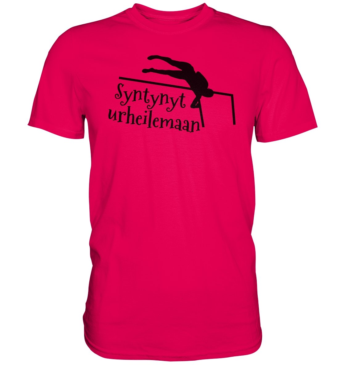 Yleisurheilu Syntynyt urheilemaan t-paita unisex - Premium Shirt - FourFan