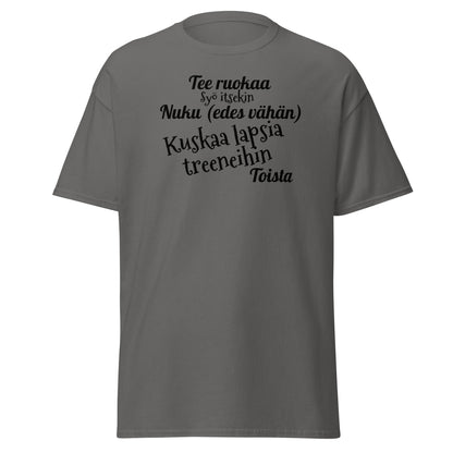 Kuskaa lasta treeneihin t-paita unisex