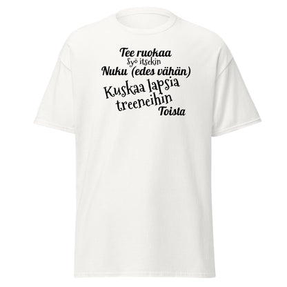 Kuskaa lasta treeneihin t-paita unisex