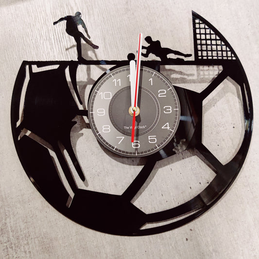 Vinyylilevy jalkapallokello