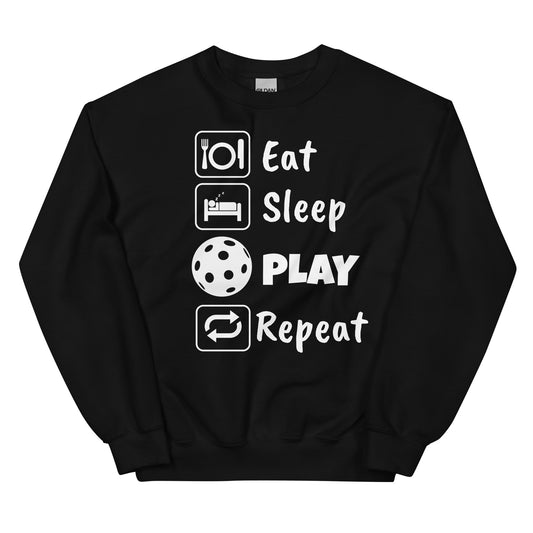 Eat Sleep Salibandy collage unisex