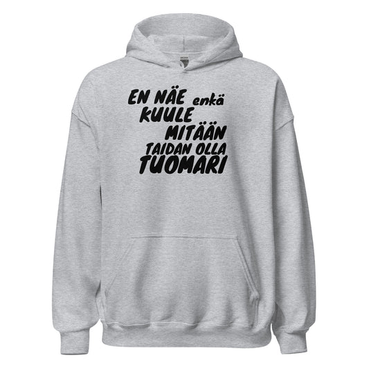Taidan olla tuomari huppari