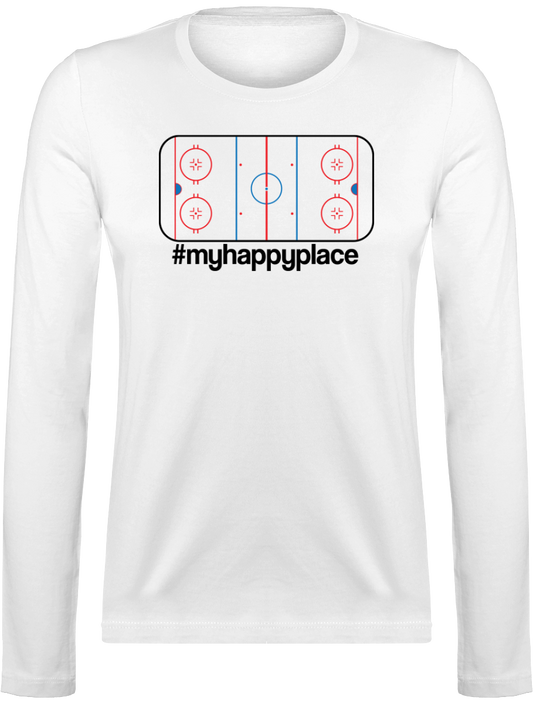 Naisten #myhappyplace pitkähihainen t-paita