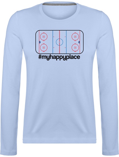 Naisten #myhappyplace pitkähihainen t-paita