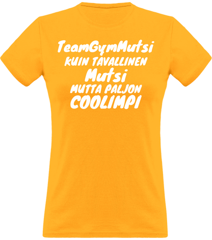 Coolimpi TeamGymMutsi klassinen naisten t-paita