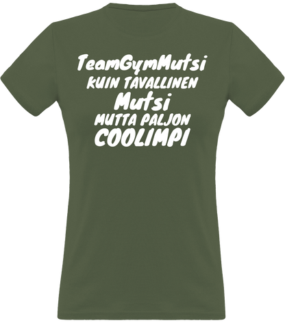 Coolimpi TeamGymMutsi klassinen naisten t-paita