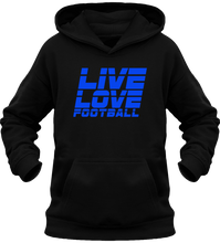 Load image into Gallery viewer, Lasten Live Love Football huppari
