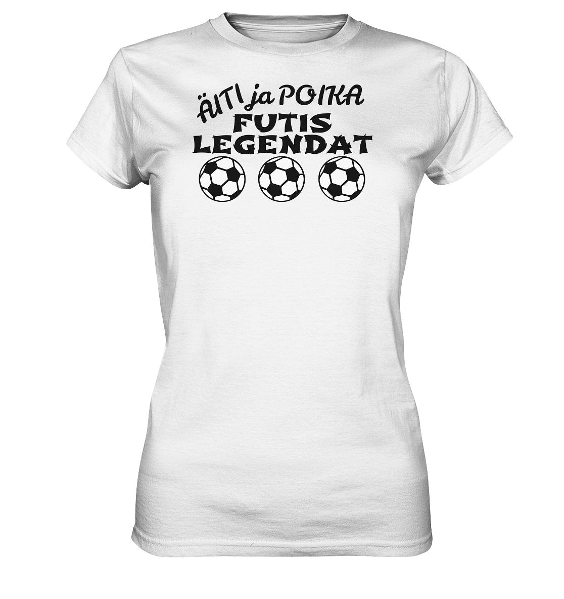 Äiti ja poika Futislegendat naisten t-paita - FourFan