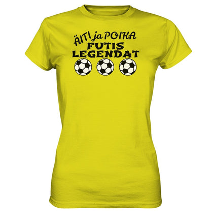 Äiti ja poika Futislegendat naisten t-paita - FourFan