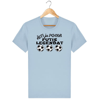 Äiti ja poika Futislegendat t-paita unisex - FourFan