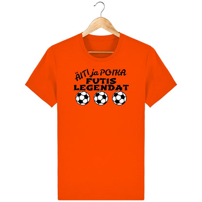 Äiti ja poika Futislegendat t-paita unisex - FourFan