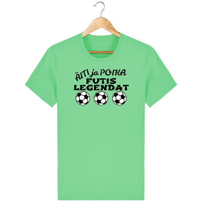 Äiti ja poika Futislegendat t-paita unisex - FourFan