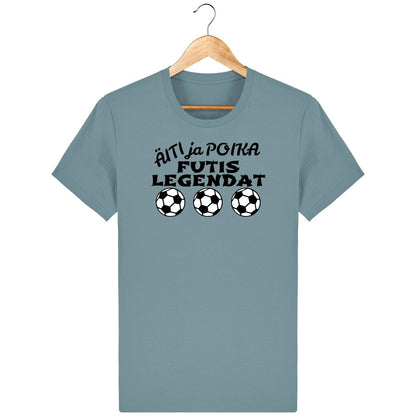 Äiti ja poika Futislegendat t-paita unisex - FourFan