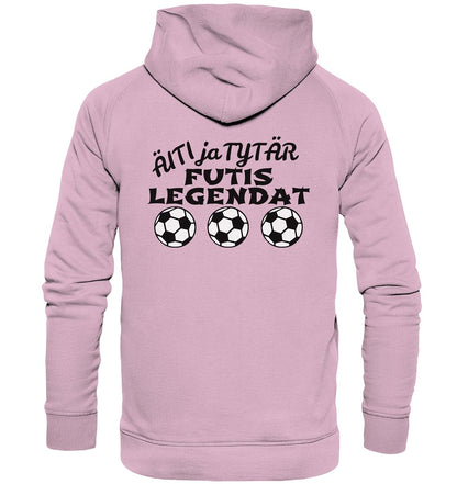 Äiti ja tytär Futislegendat huppari unisex - FourFan