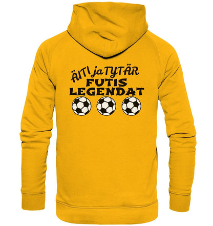 Äiti ja tytär Futislegendat huppari unisex - FourFan