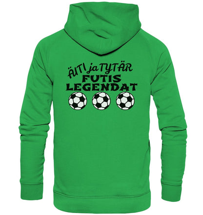 Äiti ja tytär Futislegendat huppari unisex - FourFan