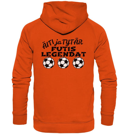 Äiti ja tytär Futislegendat huppari unisex - FourFan