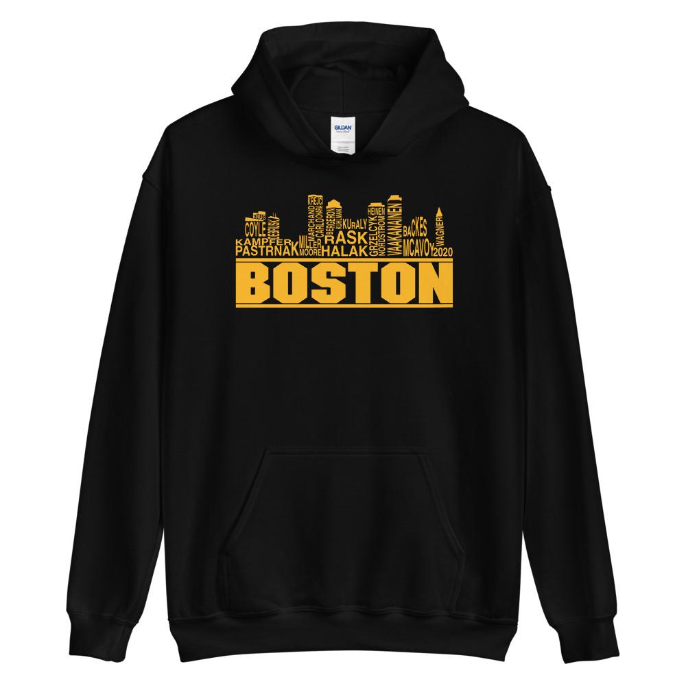 Boston skyline 2020 jääkiekko huppari unisex - FourFan