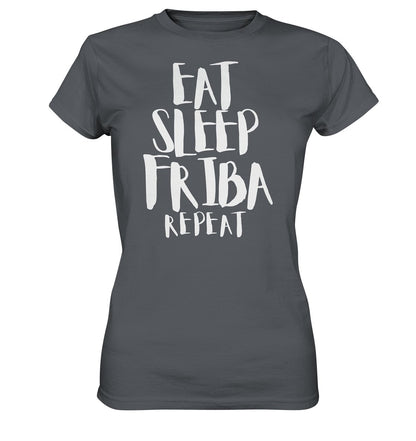 Eat Sleep Friba t-paita naisten malli - FourFan